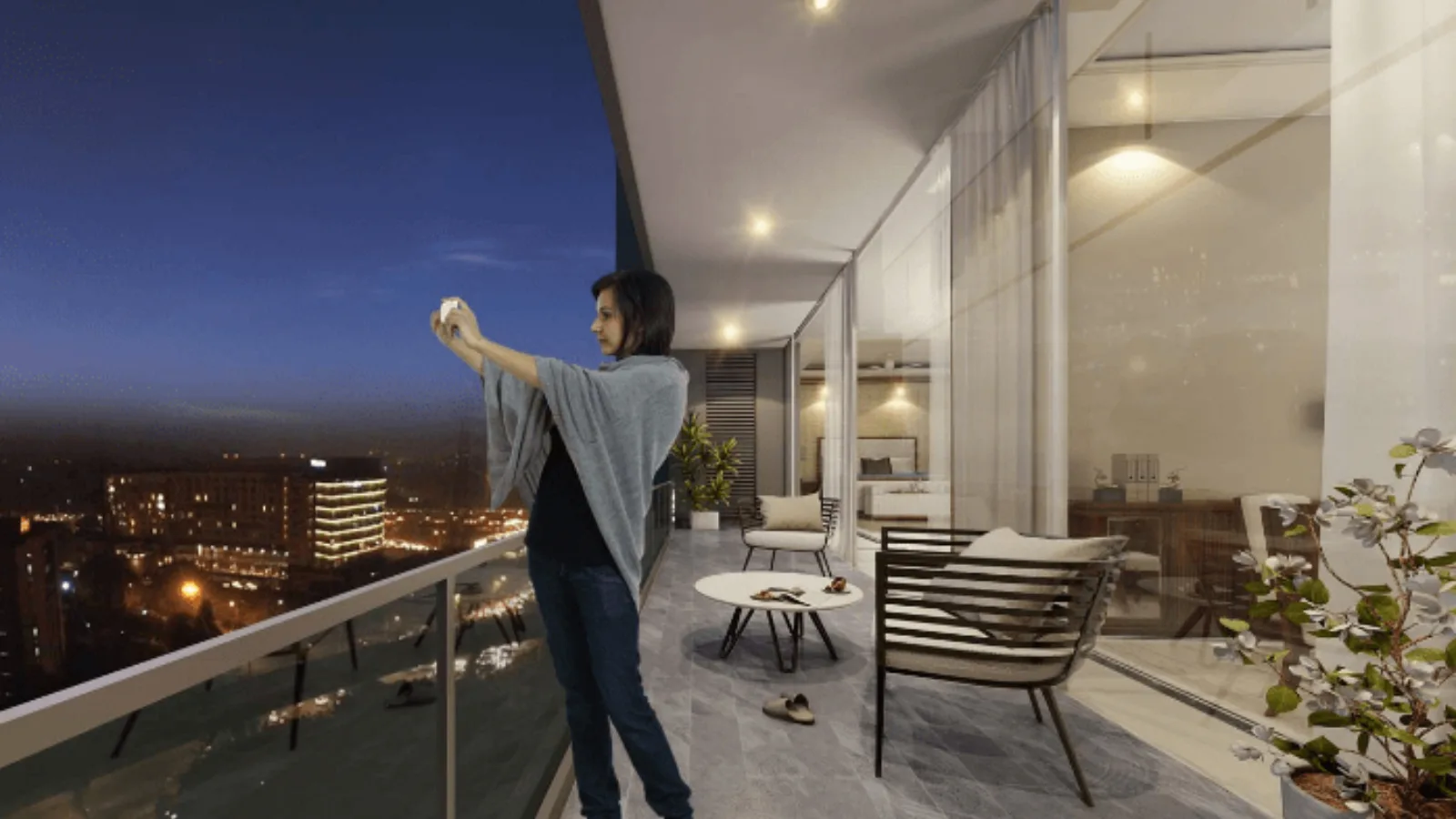Suncity-Platinum-Towers-apartment-MG-Road-Gurgaon-balcony